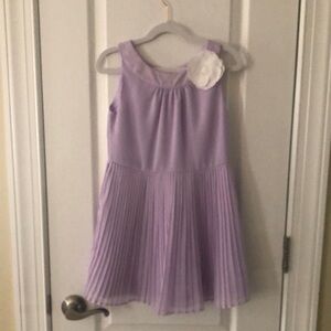 Girls lavender chiffon dress